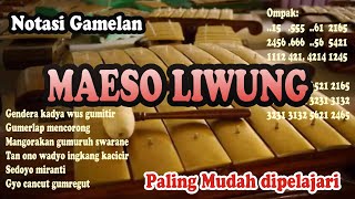 Notase & Tutorial Gamelan Budhalan MAESO LIWUNG Paling Mudah Dipelajari