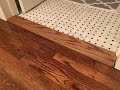 Building a Custom Floor Transition Threshold - Kraftmade Building a Custom Floor Transition Threshold - Kraftmade