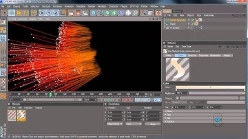 Cinema 4D tutorial: Thinking Particles, Tracer object with Hair Material