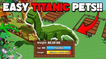 EASIEST METHOD for TITANIC / HUGE PETS in Grow a Garden