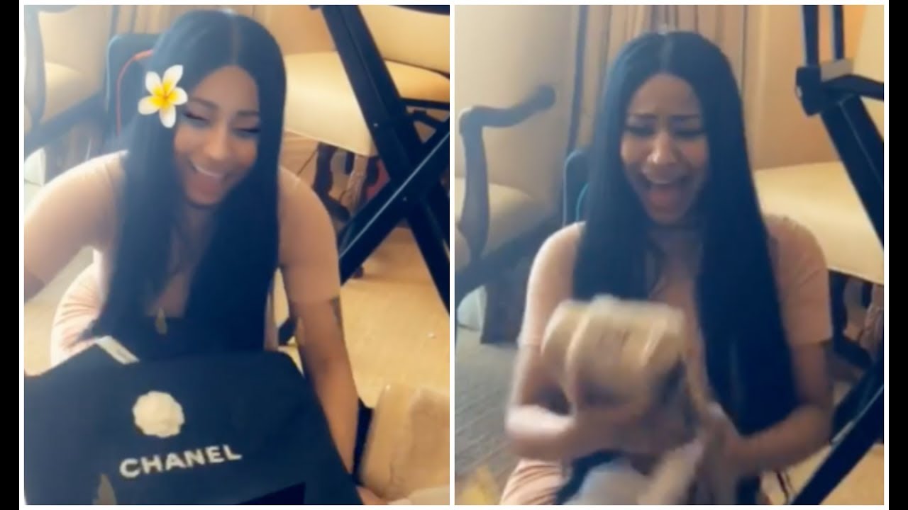 Nicki Minaj Almost Starts Crying After Chanel Sends Her $1M Limited Edition  Purse - YouTube