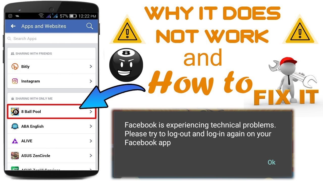 How to Fix 8 Ball Pool Facebook Connecting Problem - 