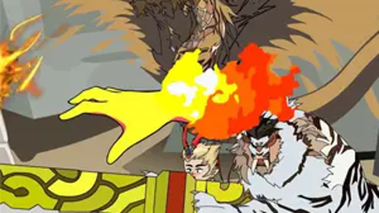 帶領悟空朱雀白虎一起圍攻玄武，玄武竟然絲毫無損 原創動畫 沙雕動畫 二次元 動畫