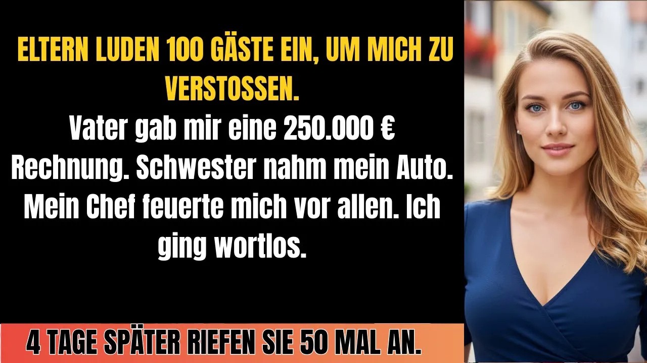 Meine Familie lud 100 Verwandte zum Geburtstagsessen, nur um mich öffentlich zu verstoßen