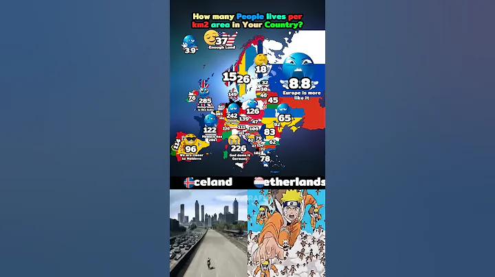 How many people live per KM area in your country? #map #geography #funny