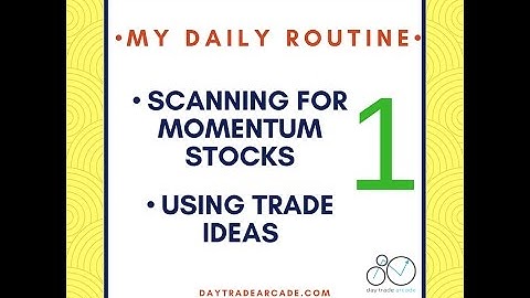 Scanning for momentum stocks + using Trade Ideas: My daily routine (Part 1 of 4)
