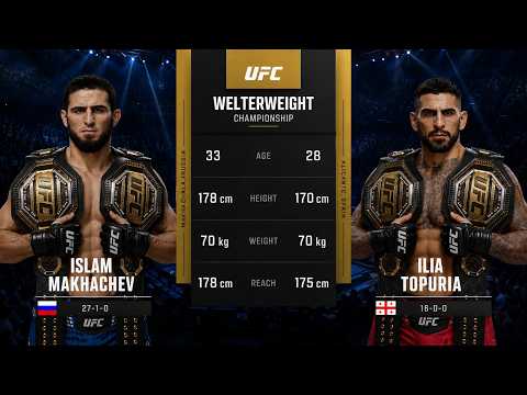 UFC ISLAM MAKHACHEV vs ILIA TOPURIA | FULL FIGHT HIGHLIGHTS - YouTube