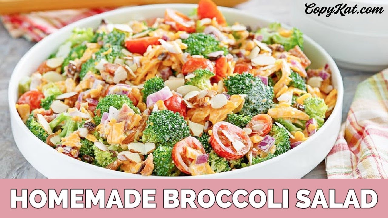 Homemade Broccoli Salad - YouTube
