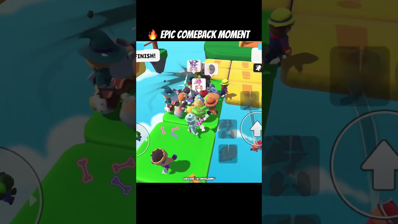 😱 Fell in Tile Fall but Still Finished FIRST 🏆 | Stumble Guys 