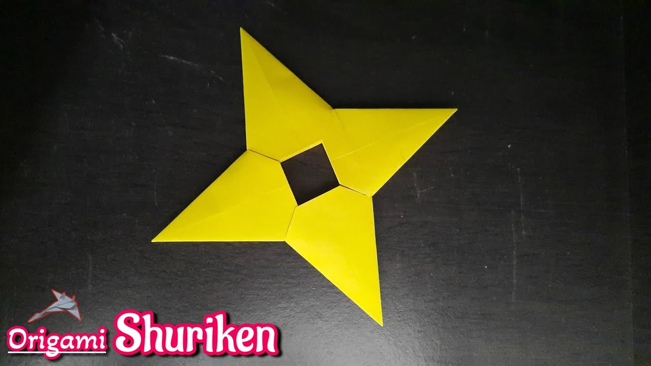 Origami Shuriken Basic | How To Make Shuriken From Paper - YouTube