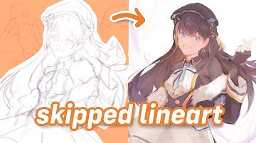 I’m too lazy for clean lineart so here’s what I do instead