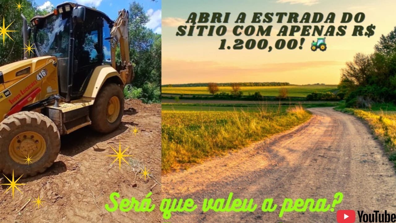 A Estrada é o Cartão de Visita do Sítio - Veja o Resultado da Obra 