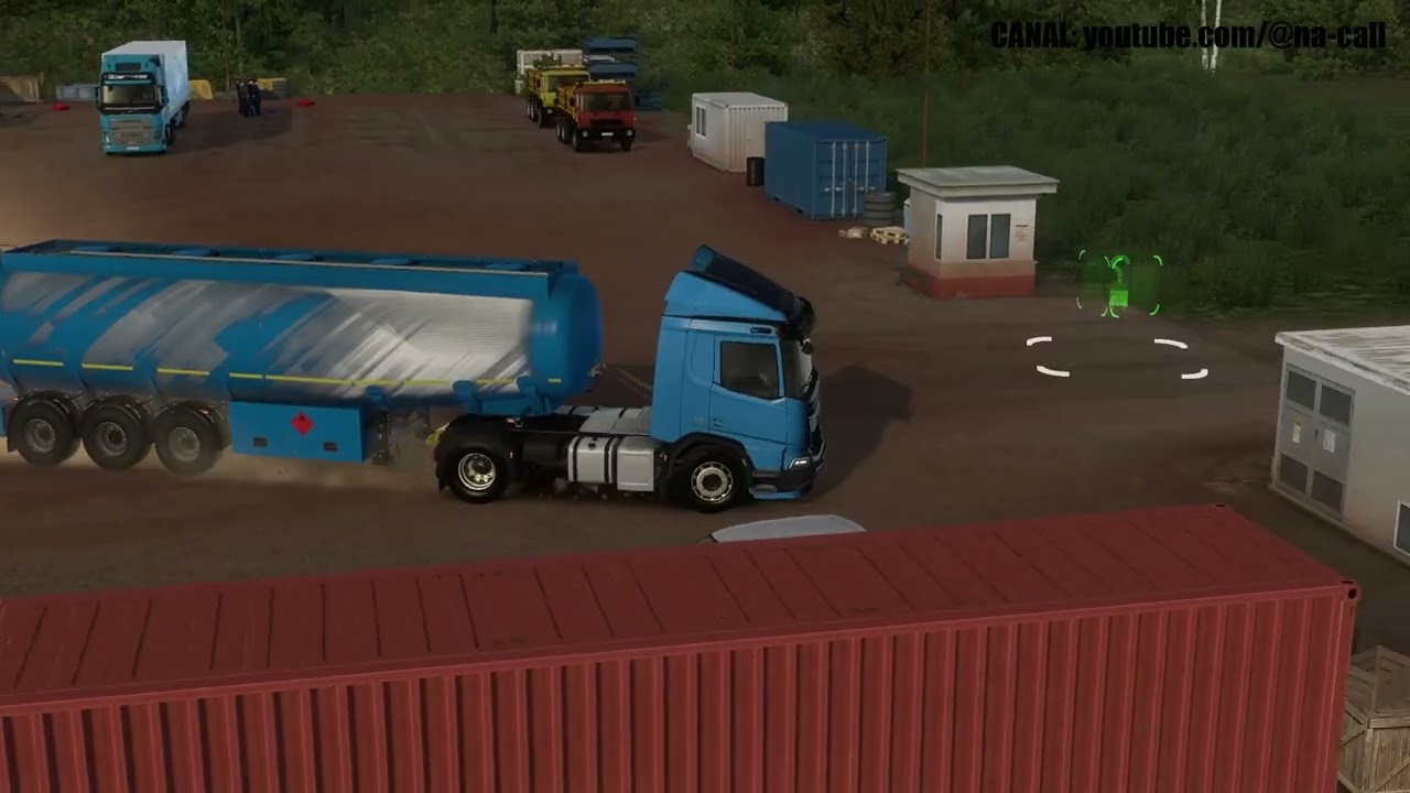 entrega de carga inflamável com caminhão no ets 2 