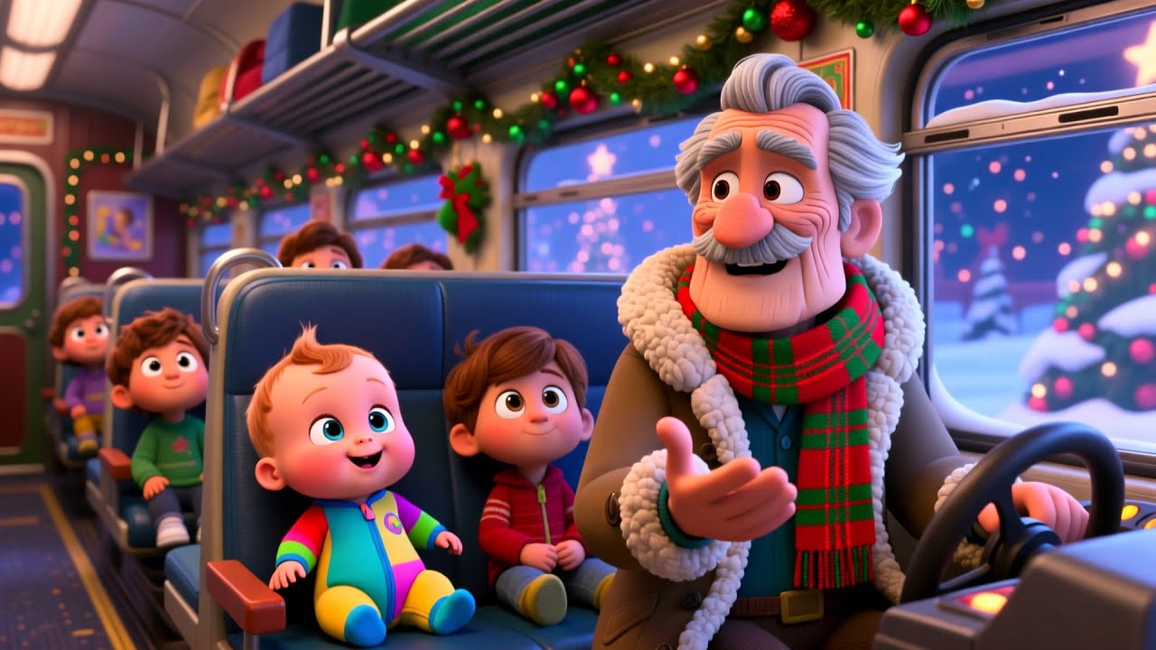 Xmas Train Story Ride 🎄🚂 Fun Holiday Nursery Rhyme and Learning Song for Kids | Baby Christmas