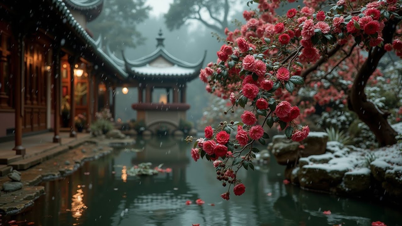 Зимняя Дзен-музыка - Спокойная Азиатская Мелодия | Йога Спа Снятие Стресса