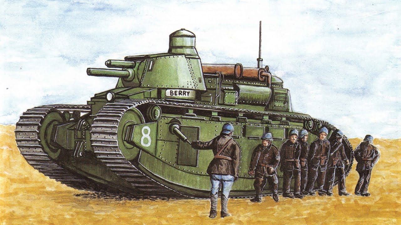 Самый ГРОМОЗДКИЙ серийный танк в истории. Французский сверхтяжёлый танк Char 2C Танки Второй Мировой