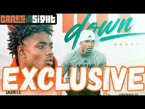 EXCLUSIVE Miami Hurricanes Five Star 2027 CB Commit DONTE WRIGHT Talks Decision