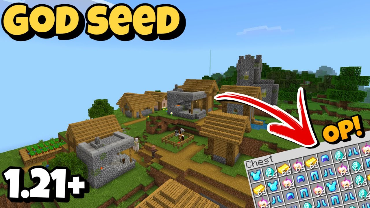 🔥Top Minecraft 1.21 Bedrock Seed with OP Village Loot - YouTube