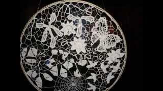 Irish Crochet Lace, Butterfly and Spider Suncatcher