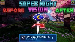 🔥 Best Fullbright Texture Pack for Minecraft PE 1.26+ | Night Vision Addon MCPE 🌙