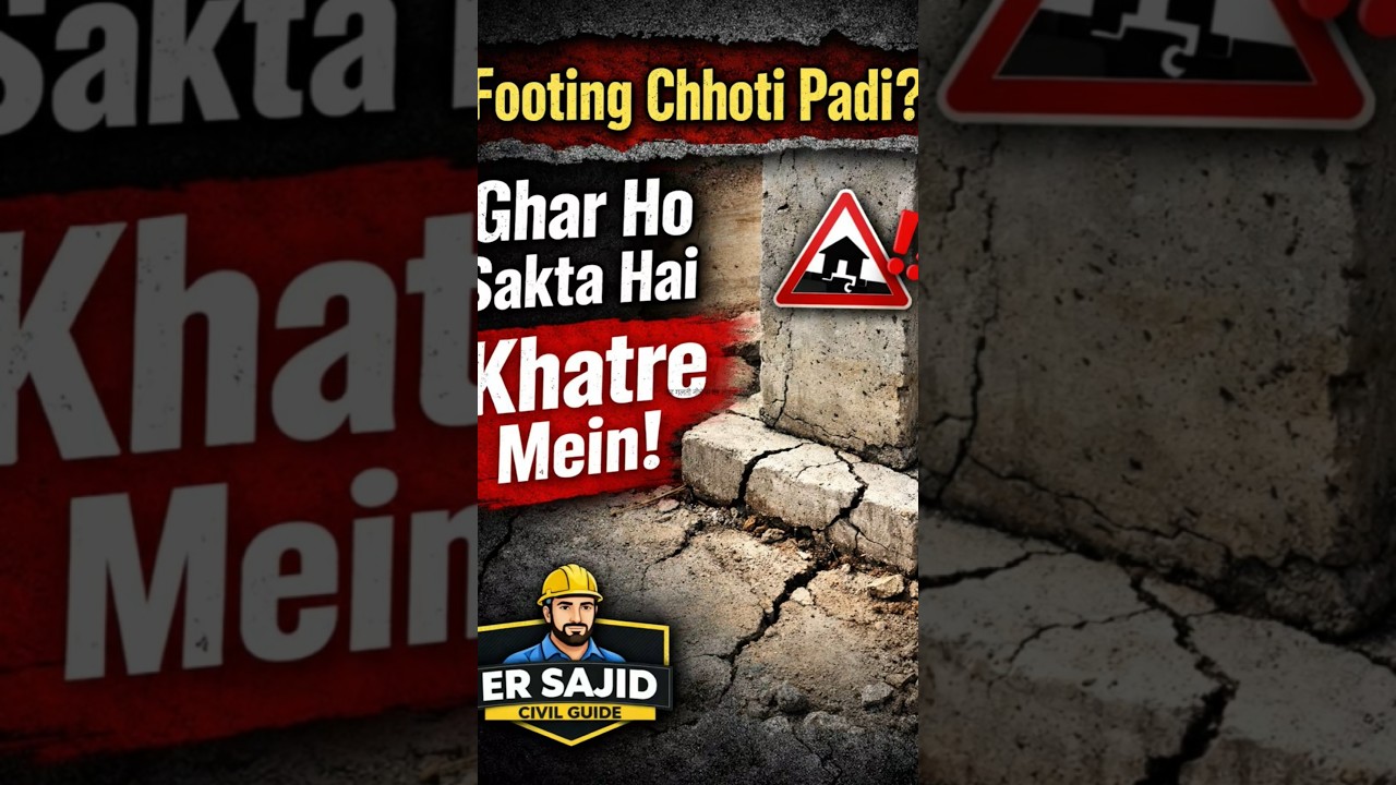 “Footing Galat Hui To Pura Ghar Risk Me 😱 | Civil Engineer Tip 