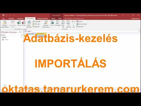 Adatok importálása (Access)