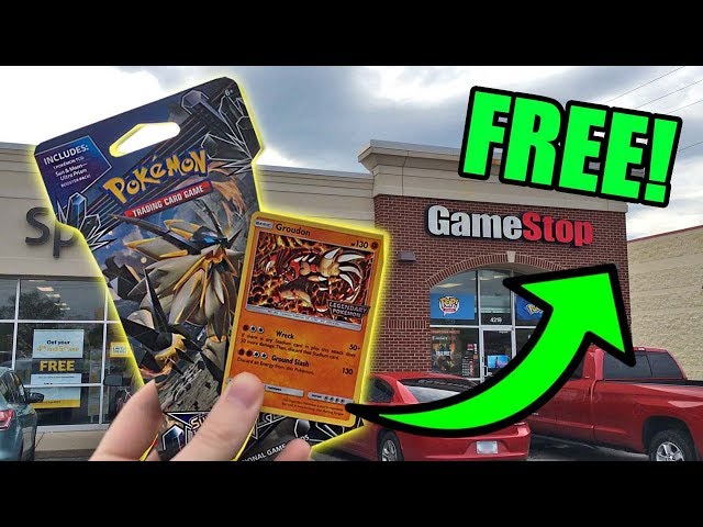 NEW POKEMON CARD FREE AT GAMESTOP! Opening Ultra Prism Packs Haul! - YouTube