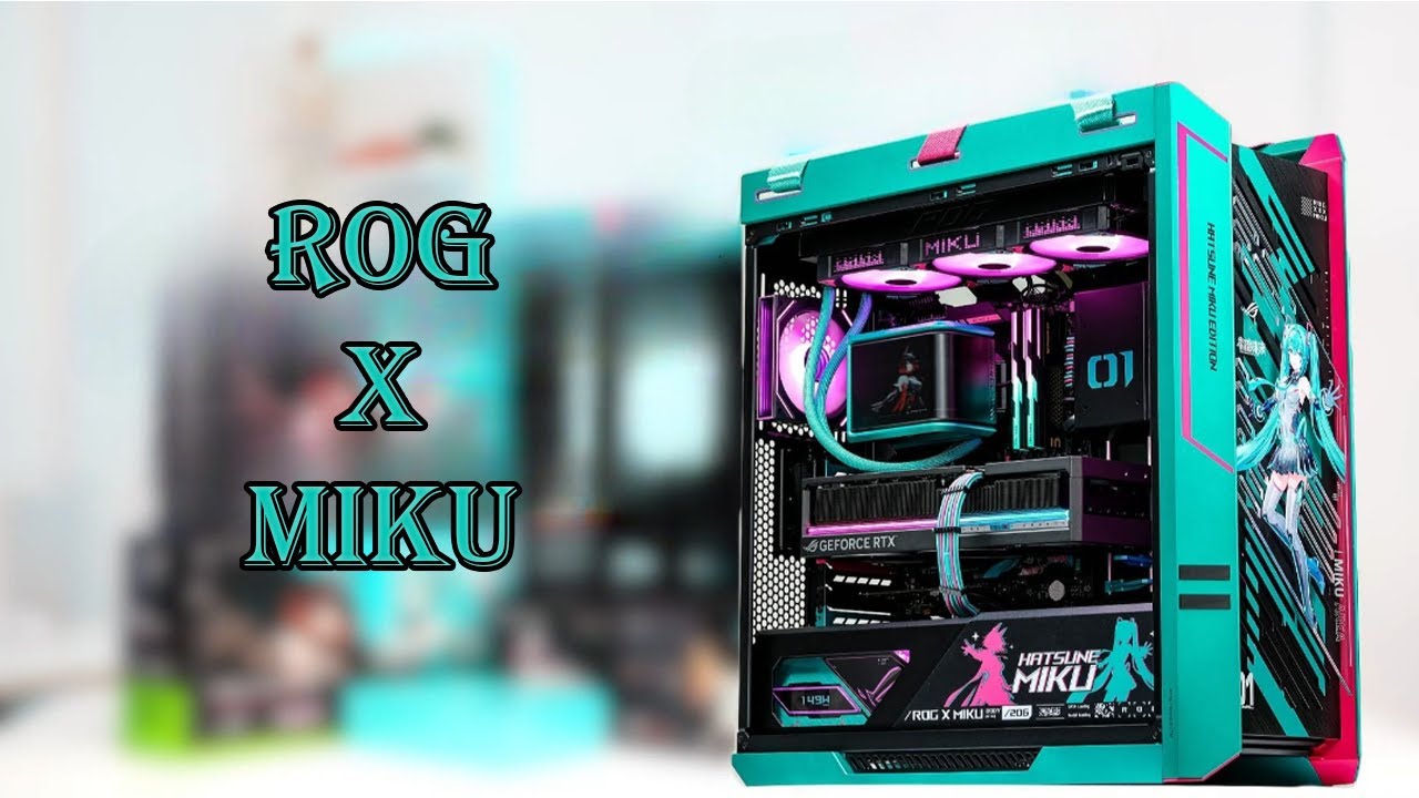 ROG × Hatsune Miku Full Build 💙 | RTX 5080, Helios II, RYUO IV