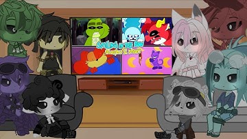 The Nightmare critters reacting to Smiling in the Rain bloopers ￼￼
