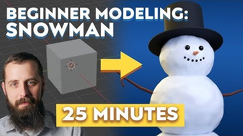 Blender for Beginners | Snowman Modeling Tutorial