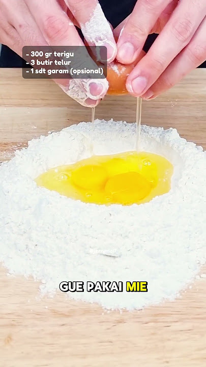 [ HOMEMADE RUBBER NOODLES] Only 2 ingredients without a machine, guys 😍. For those who like thick...