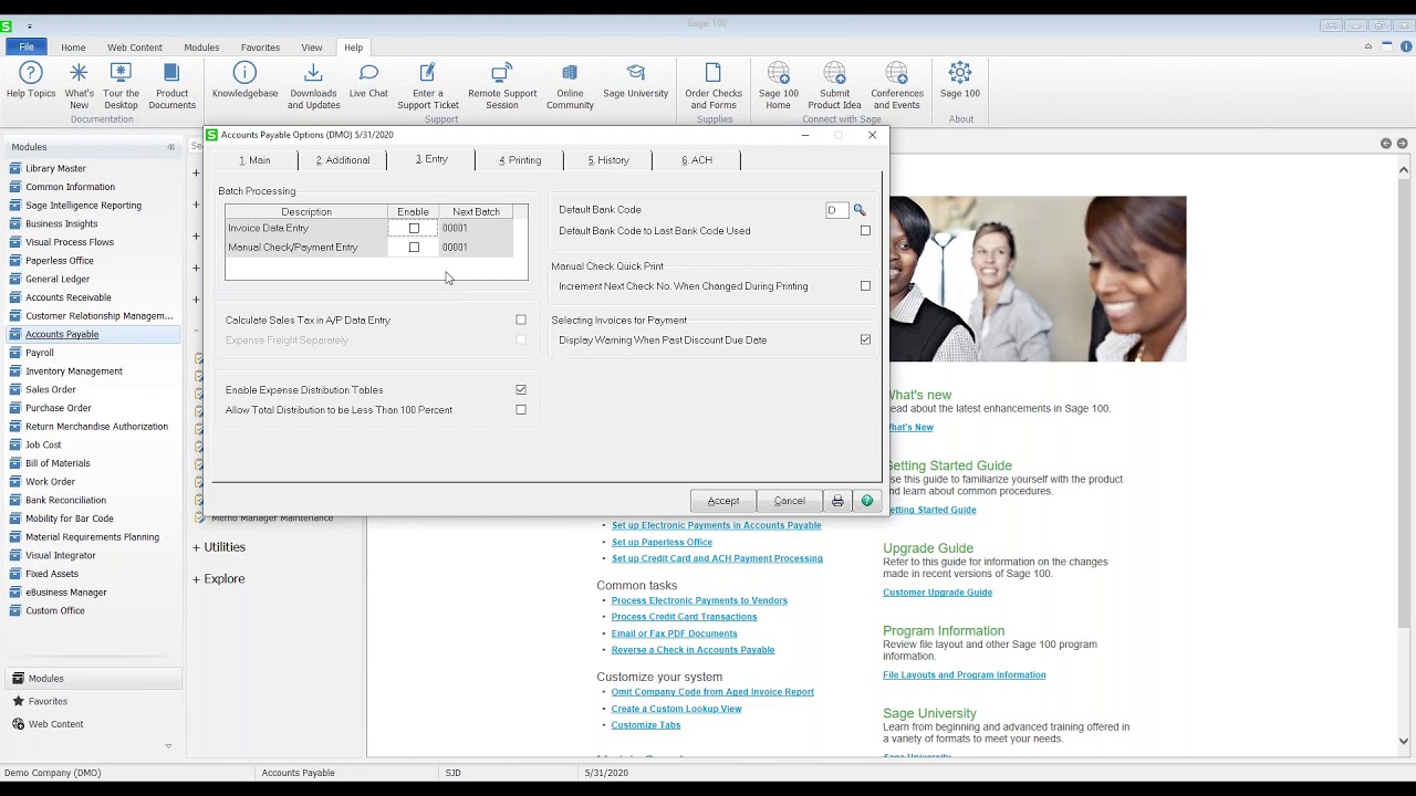 Sage 100 Back to Basics Accounts Payable - YouTube