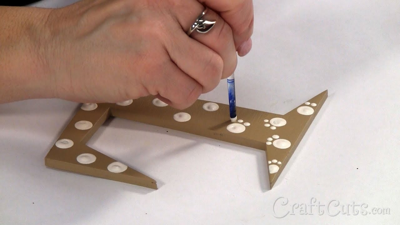How to Paint Animal Prints on Letters