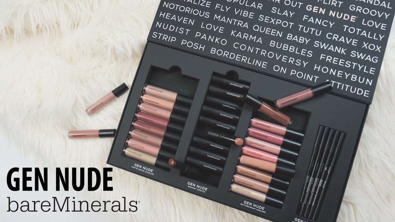 bareMinerals Gen Nude Collection Swatches & Review | ALLIE G BEAUTY
