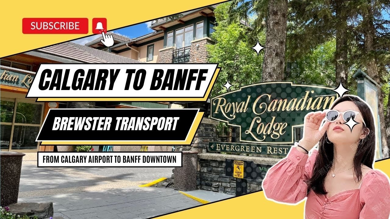 Calgary Airport to Banff via Canmore Brewster Transport Scenic