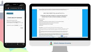 Atlantic Employee Screening QuickApp | Candidate Experience Walkthrough screenshot 2