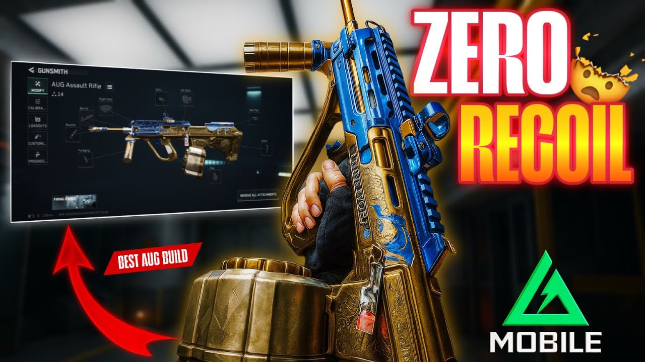 BEST ZERO RECOIL AUG BUILD 💀 | DELTA FORCE MOBILE - YouTube