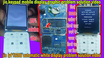 Jio Lyf F320b Automatic White Display Problem Solution Vidos #vikastech#mobilerepairing#jio#trending