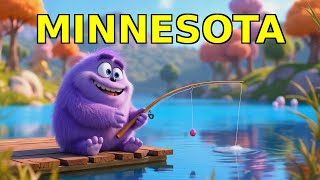 Learn About MINNESOTA! 🛶 Land of 10,000 Lakes | USA Geography @PollyGlotty #roadtripideas #vacation