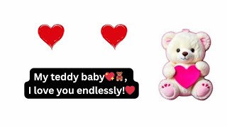 Teddy baby I love you messages screenshot 4