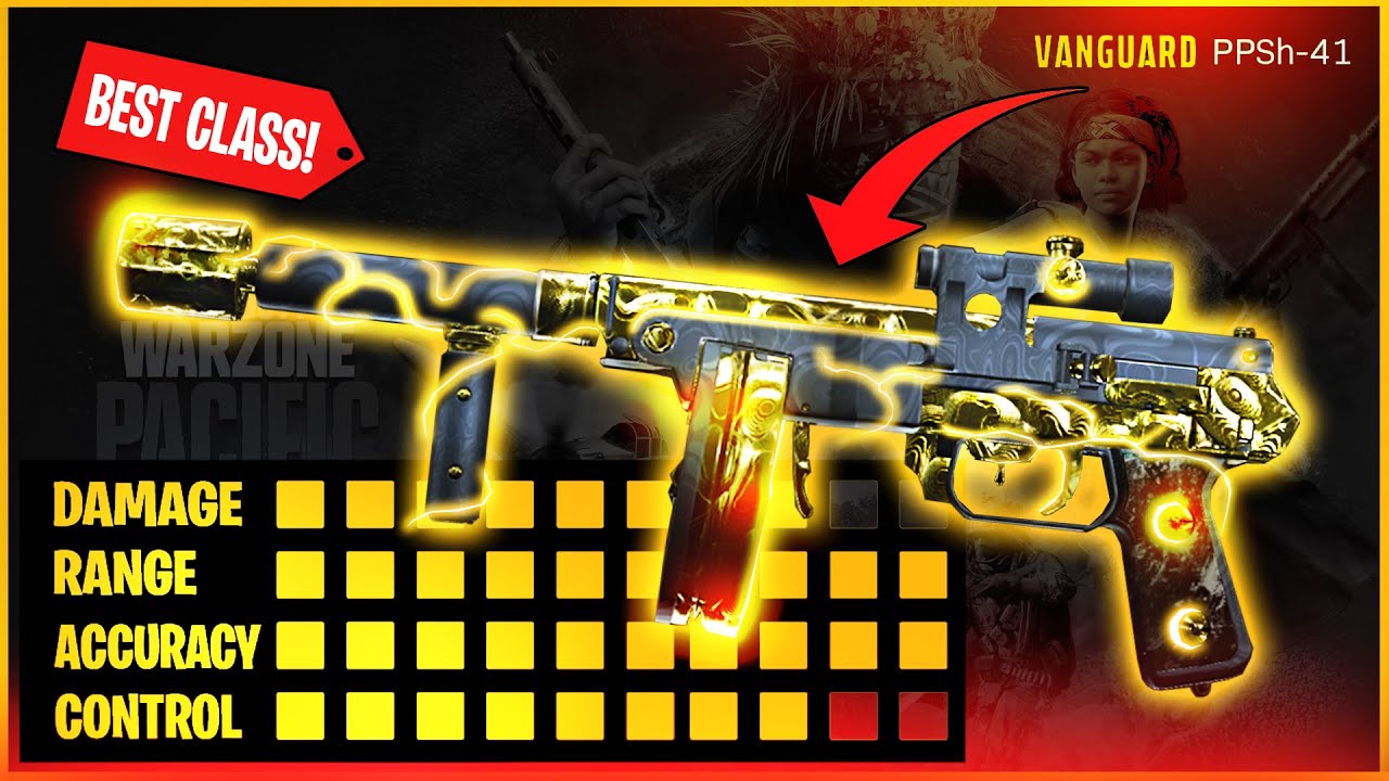 MELHOR CLASSE DE PPSH VANGUARD DO WARZONE ZERO RECUO NO TIRO LIVRE 