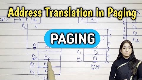 Address translation in Paging | Operating System | Lec-55