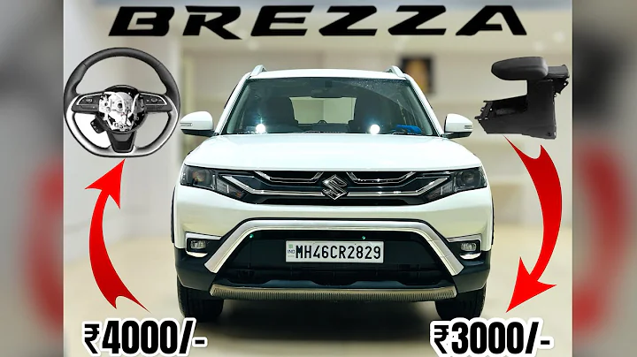 BREZZA LXI CNG MODEL UPGRADED WITH TOP MODEL STEERING REAR HEADREST AND GENUINE ARMREST|📞9820569891