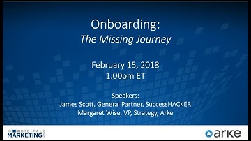 Onboarding: The Missing Journey