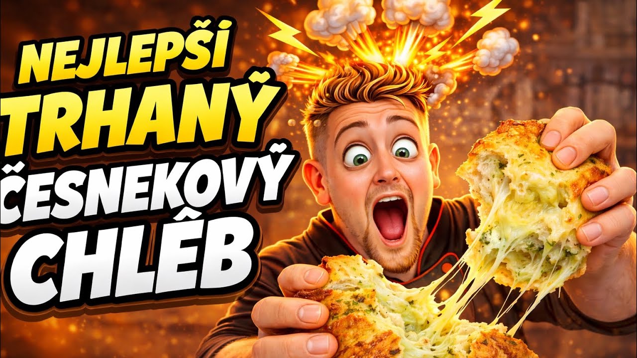 Trhaný chléb s medvědím česnekem a sýrem, NEJLEPŠÍ!