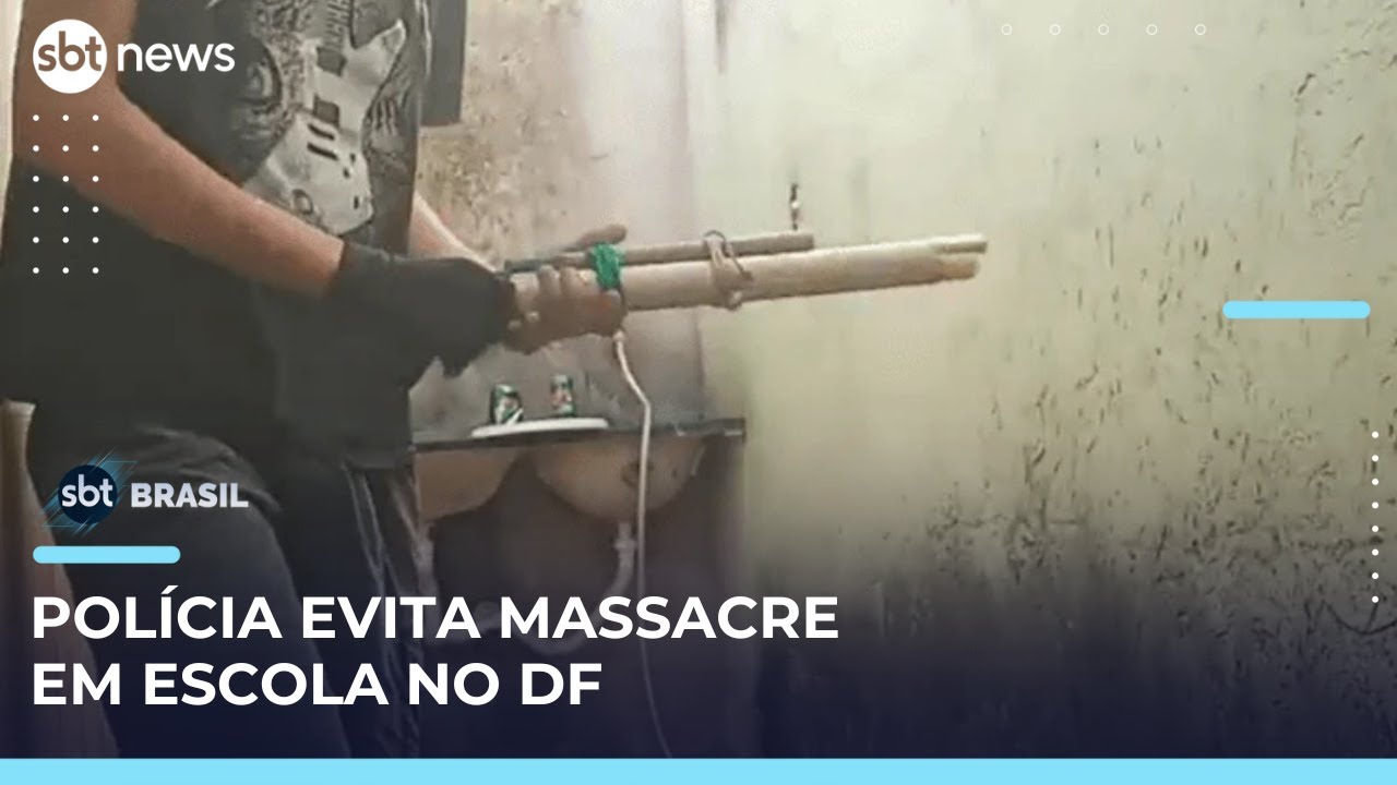 Polícia do DF impede massacre a escolas planejado por adolescentes | #SBTBrasil