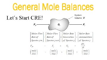 General Mole Balance
