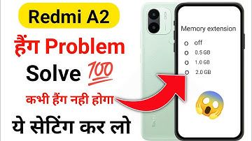 Redmi A2 Hanging Problem Solution | mobile hang ho rha hai to kya kare | 101% Working 😱