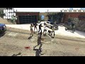 Gta 5  franklins hood friends go to his new house  five star cop battle