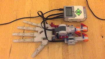 Inmoov Robotic Hand controlled by LEGO Mindstorms